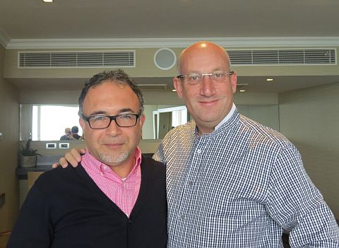 Bruce Friedman (right) with Rami Nakash