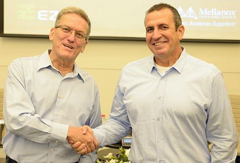 Future giant: Mellanox's Eyal Waldman (right) and Eli Fruchter, CEO of EZchip
