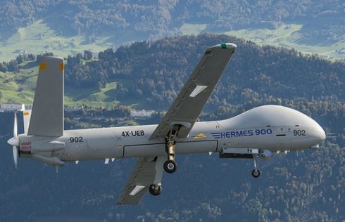 Hermes 900 under tests in Switzerland