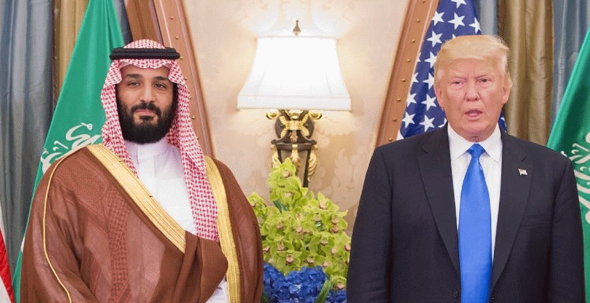 Prince Mohammad bin Salman with President Trump