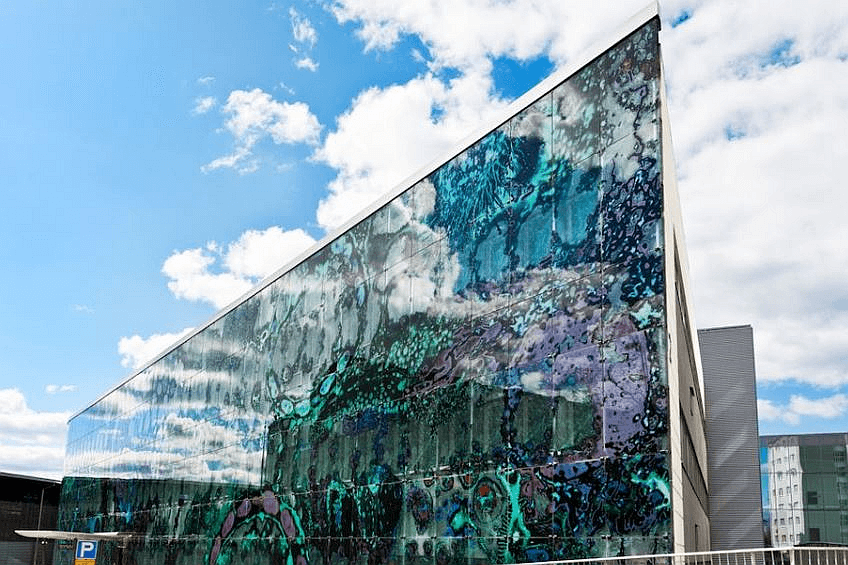 Architectural Glass Printing in Kuopio University Hospital, Finland