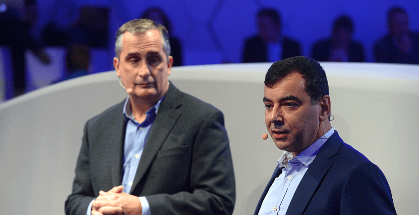 Intel CEO with Mobileye CEO