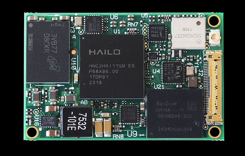 SolidRun's video acclerator SoM equipped with Hailo-15 SOM chip